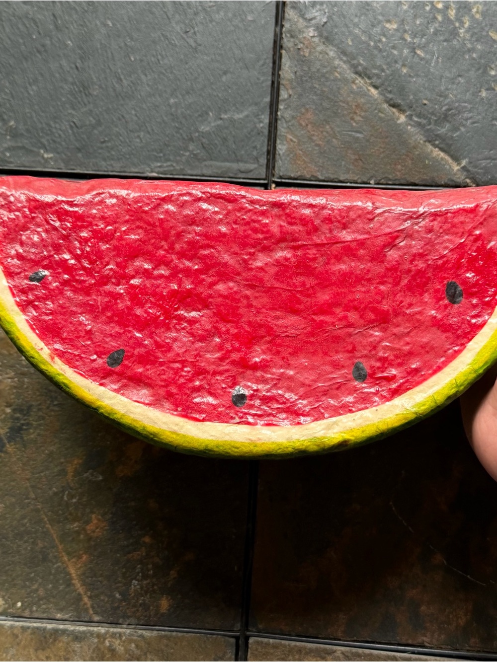 Decorative Watermelon - Red and Green Home Decor